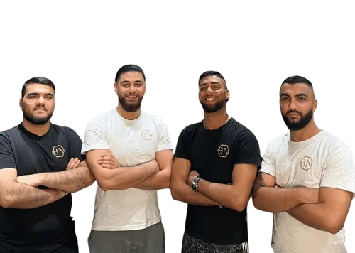 Teamet bakom Bröderna Nahi Barbershop i Göteborg